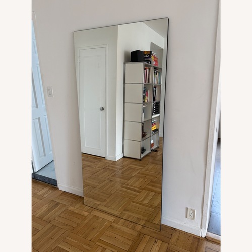 Used Pottery Barn Rienne Glass Floor Mirror for sale on AptDeco