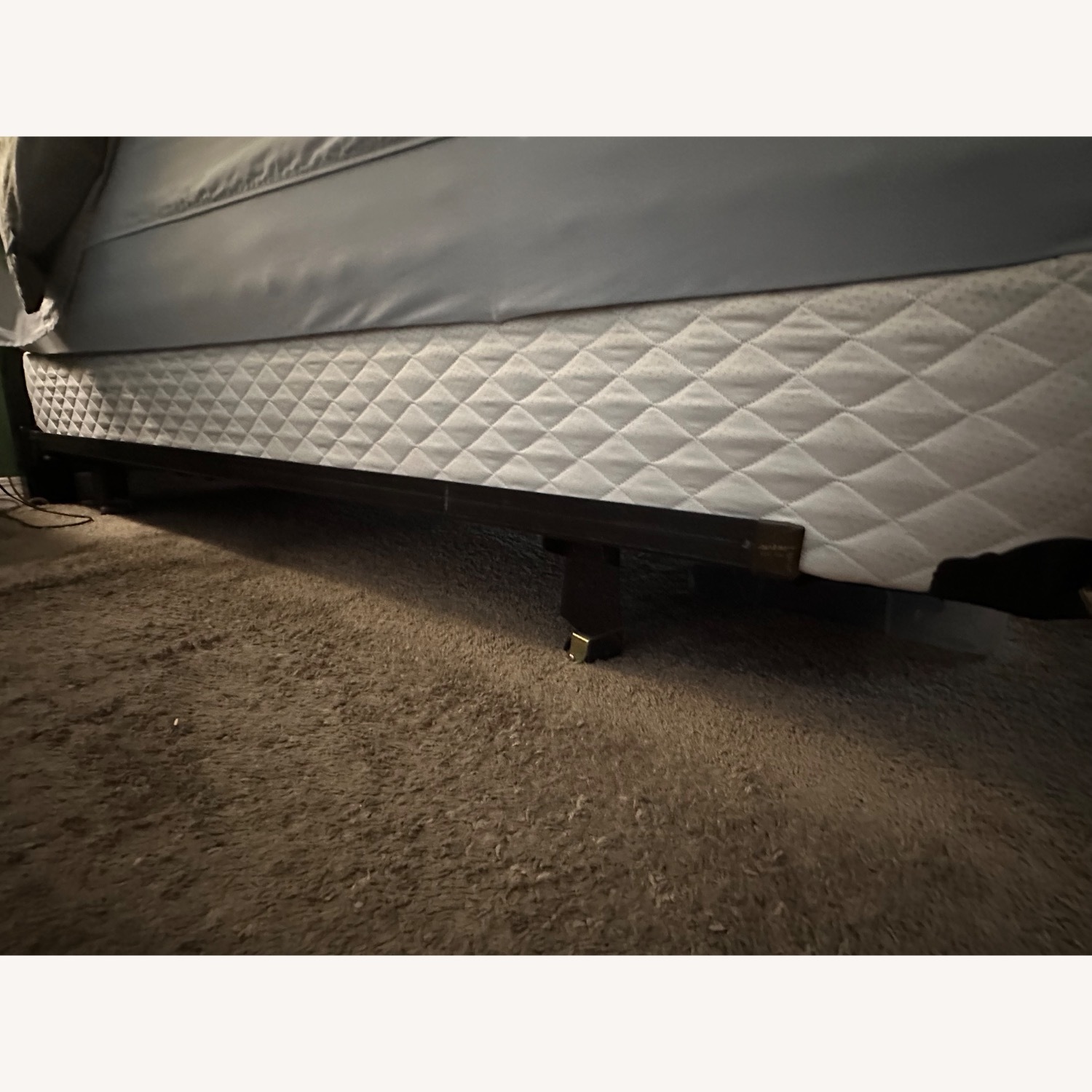 West Elm Dark Brown Wood Headboard - image-5