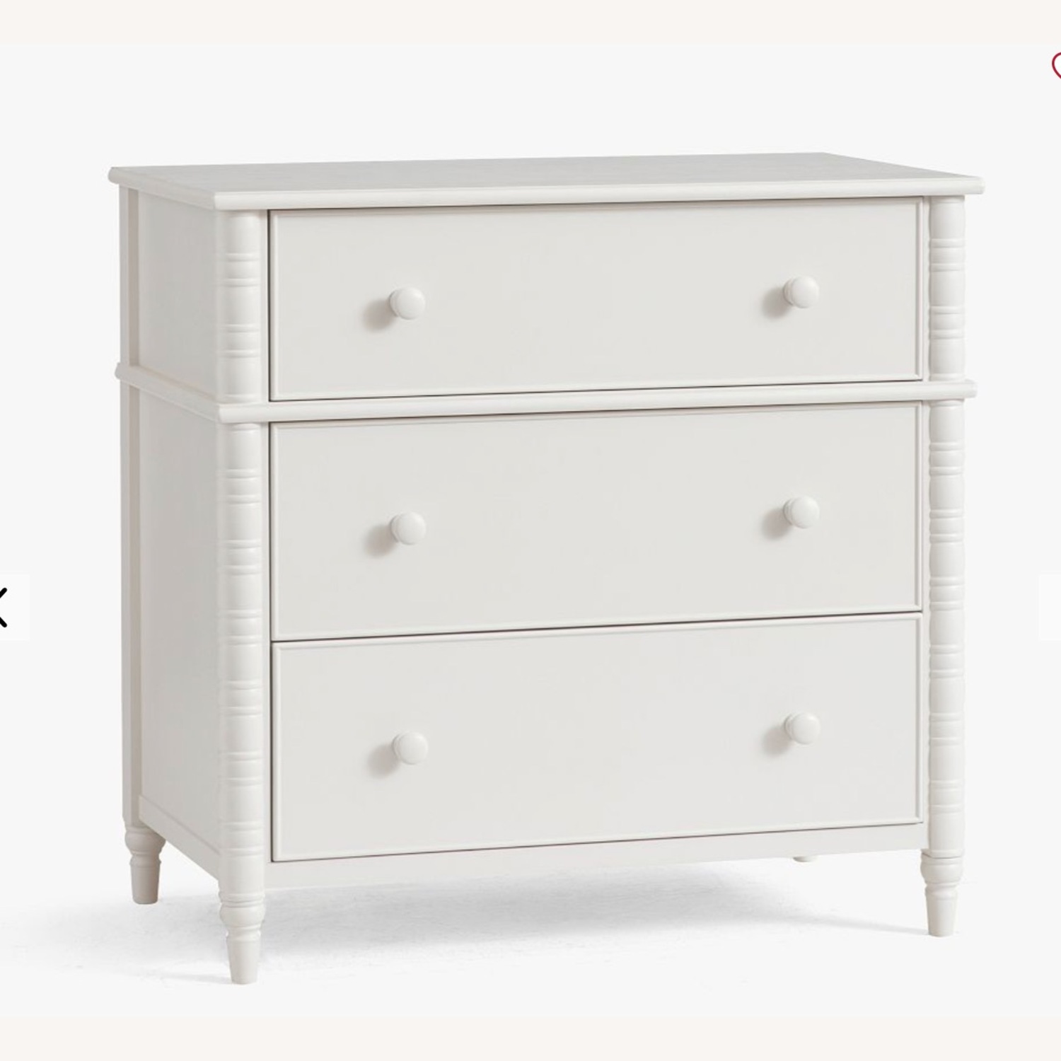 Pottery Barn Elsie White Wood Dresser - image-3