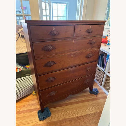Used Vintage/Antique Dark Brown Wood Dresser for sale on AptDeco