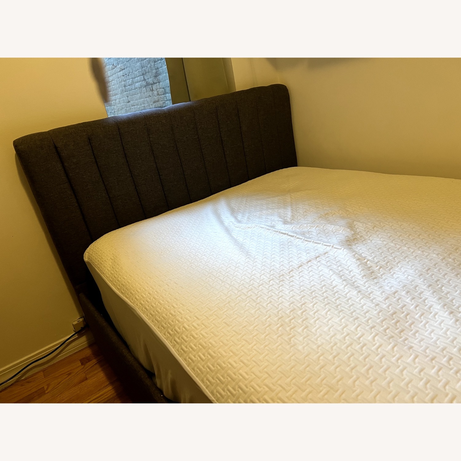 Wayfair Dark Gray Fabric Full Bed with Storage - image-2