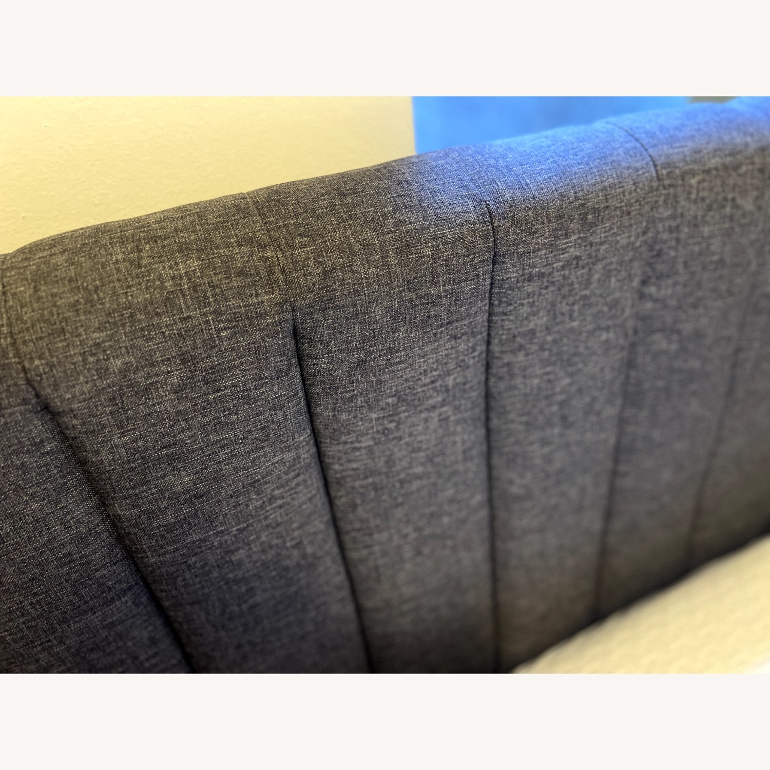 Wayfair Dark Gray Fabric Full Bed with Storage - image-3
