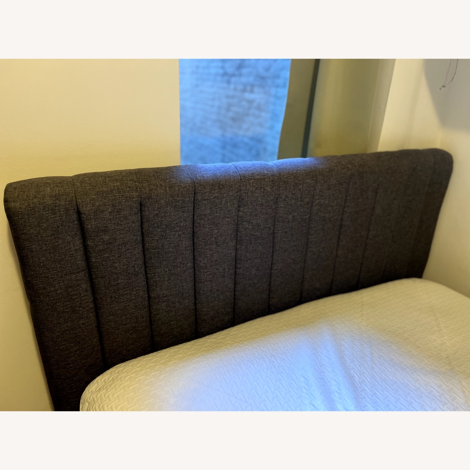 Wayfair Dark Gray Fabric Full Bed with Storage - image-6