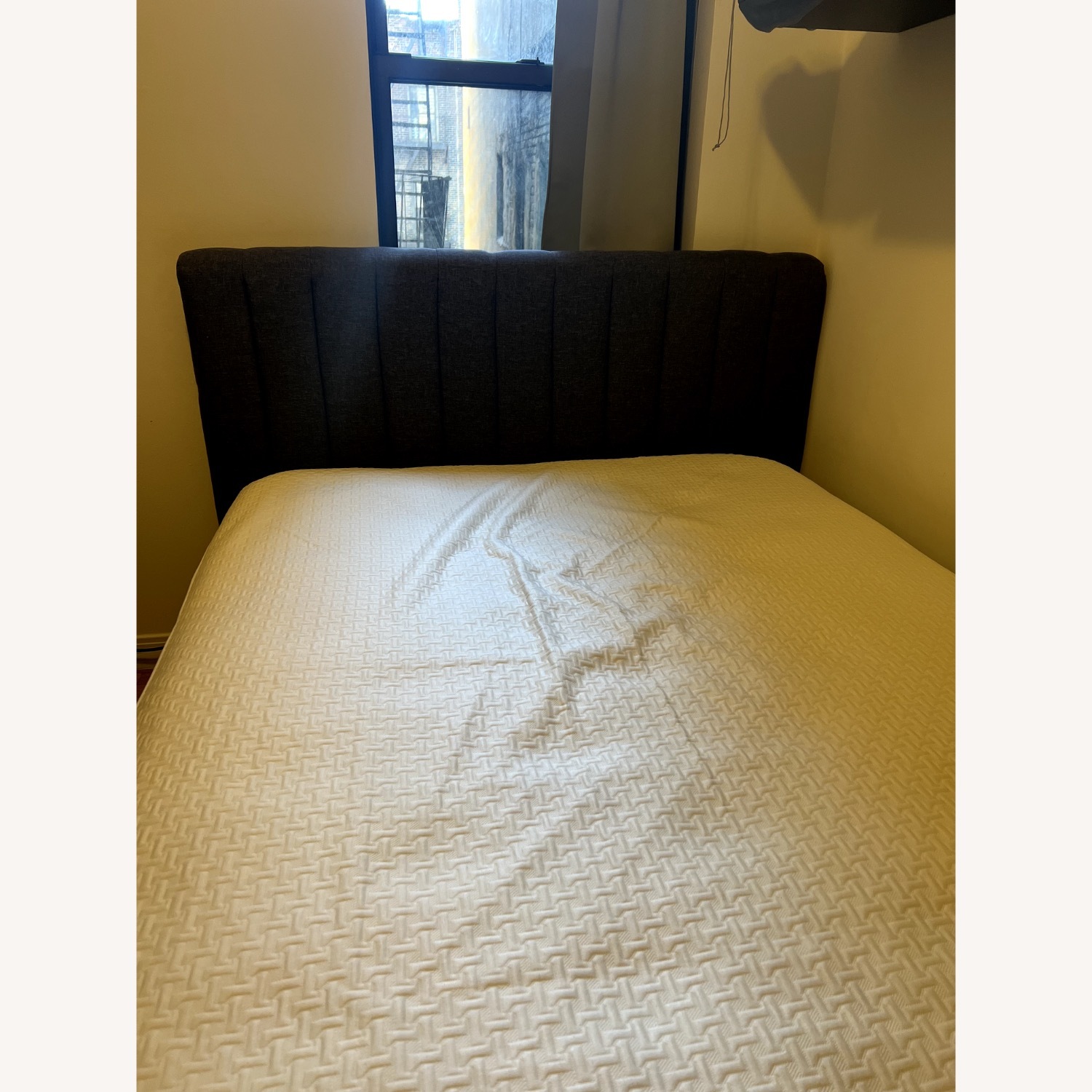 Wayfair Dark Gray Fabric Full Bed with Storage - image-5