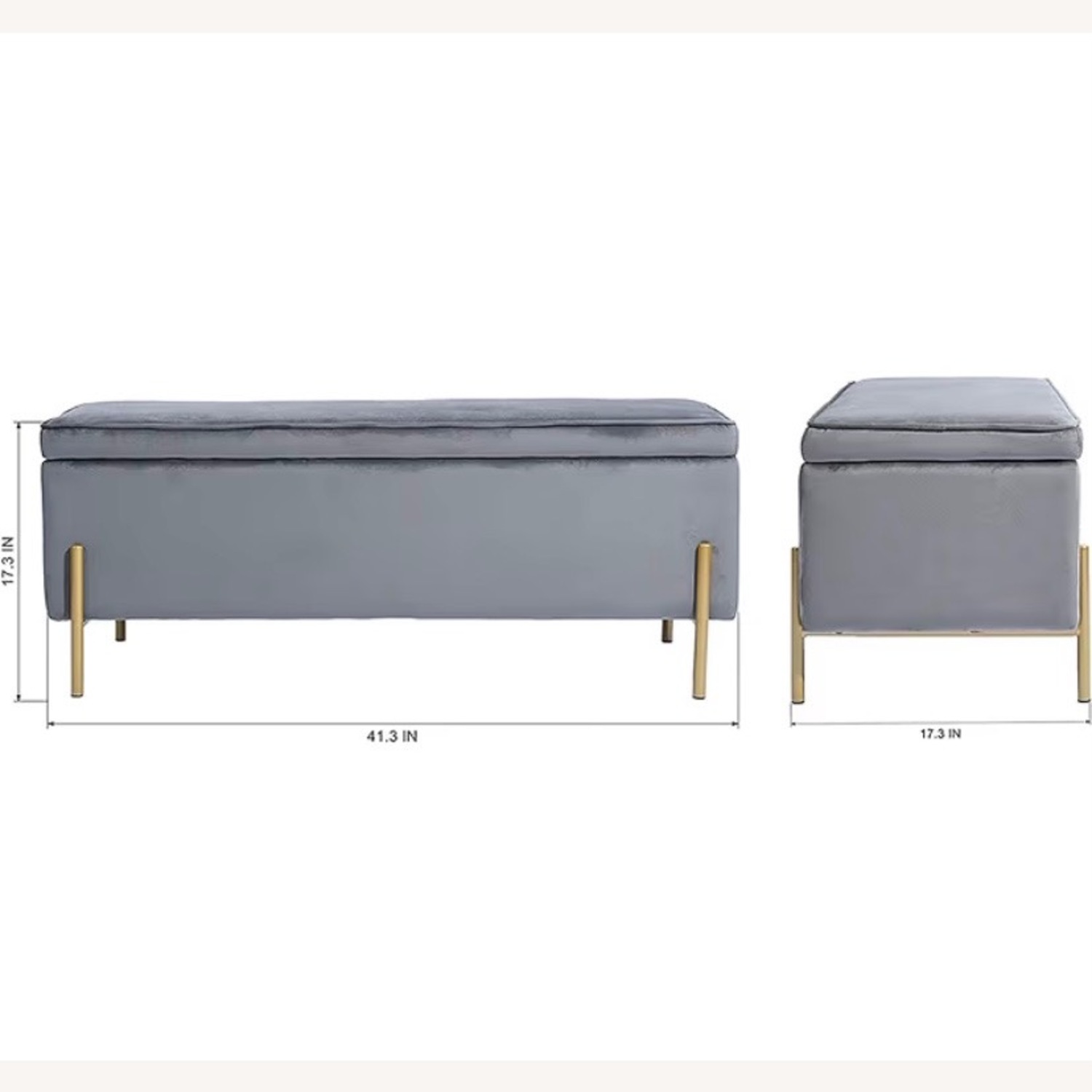 Amazon Mid Century Modern Storage Bench - image-2