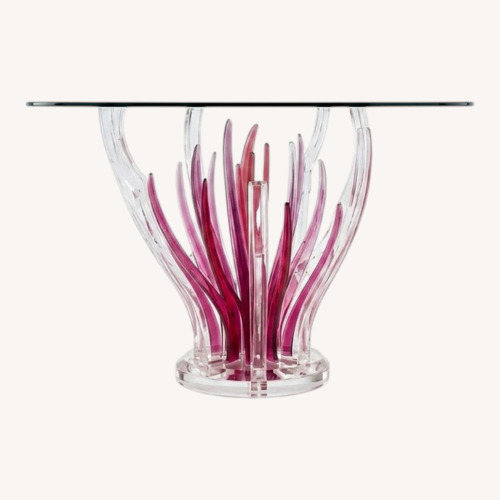 Used Authentic Shlomi Haziza Acrylic Table for sale on AptDeco