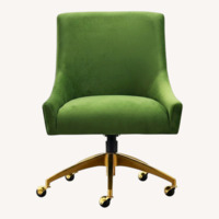 TOV Furniture Beatrix Green Velvet Office Chair