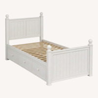 PB Teen Catalina White Twin Storage Bed