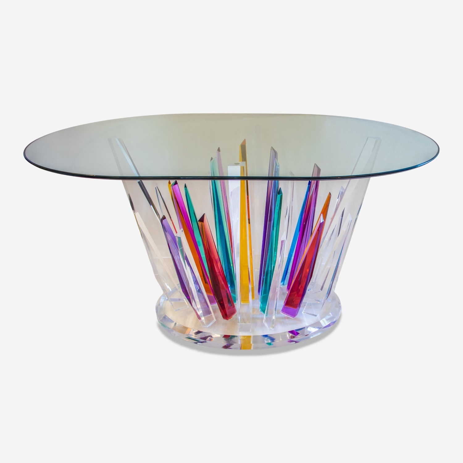 Rainbow Acrylic Coffee Table - image-5