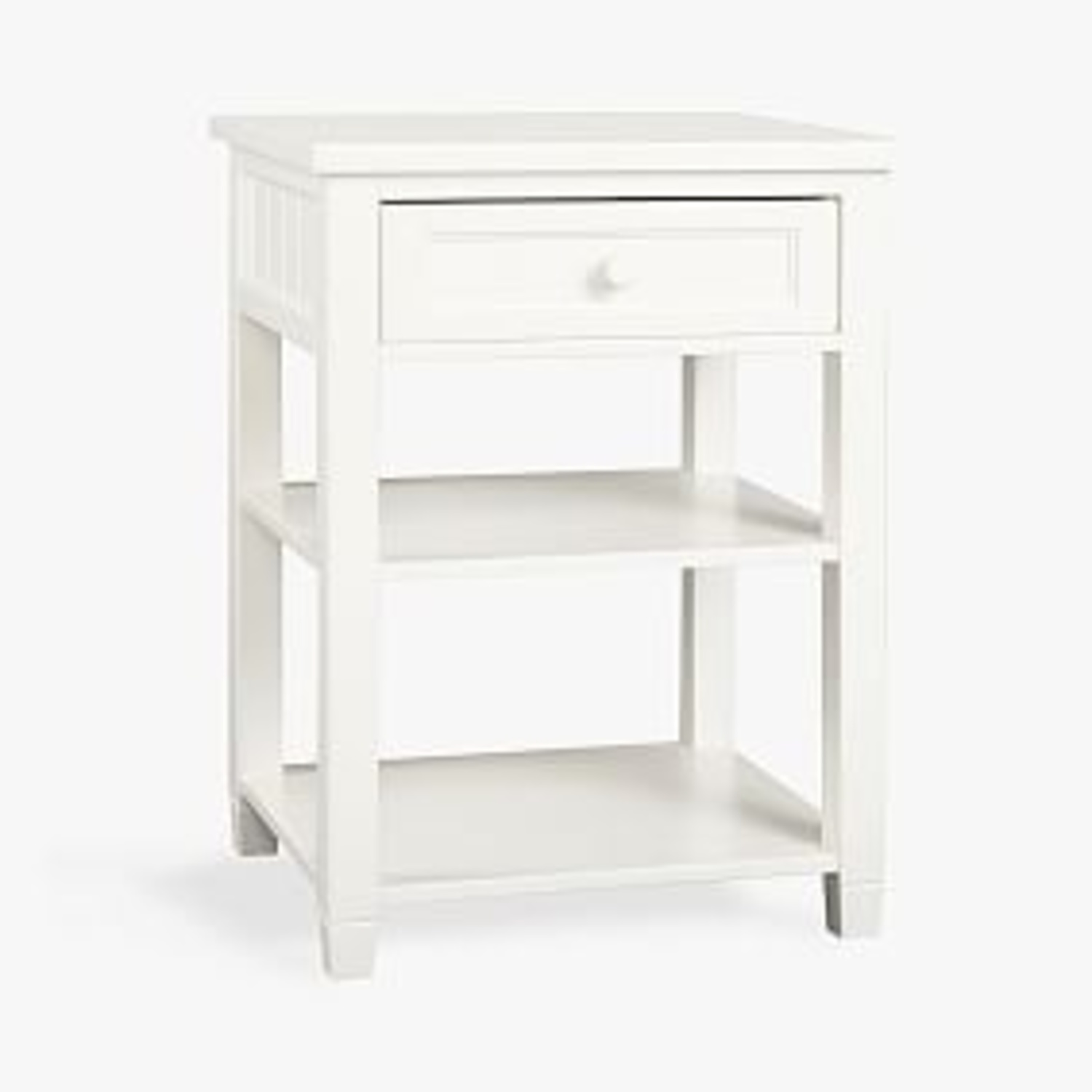 Pottery Barn Teen White Side smart Table - image-4