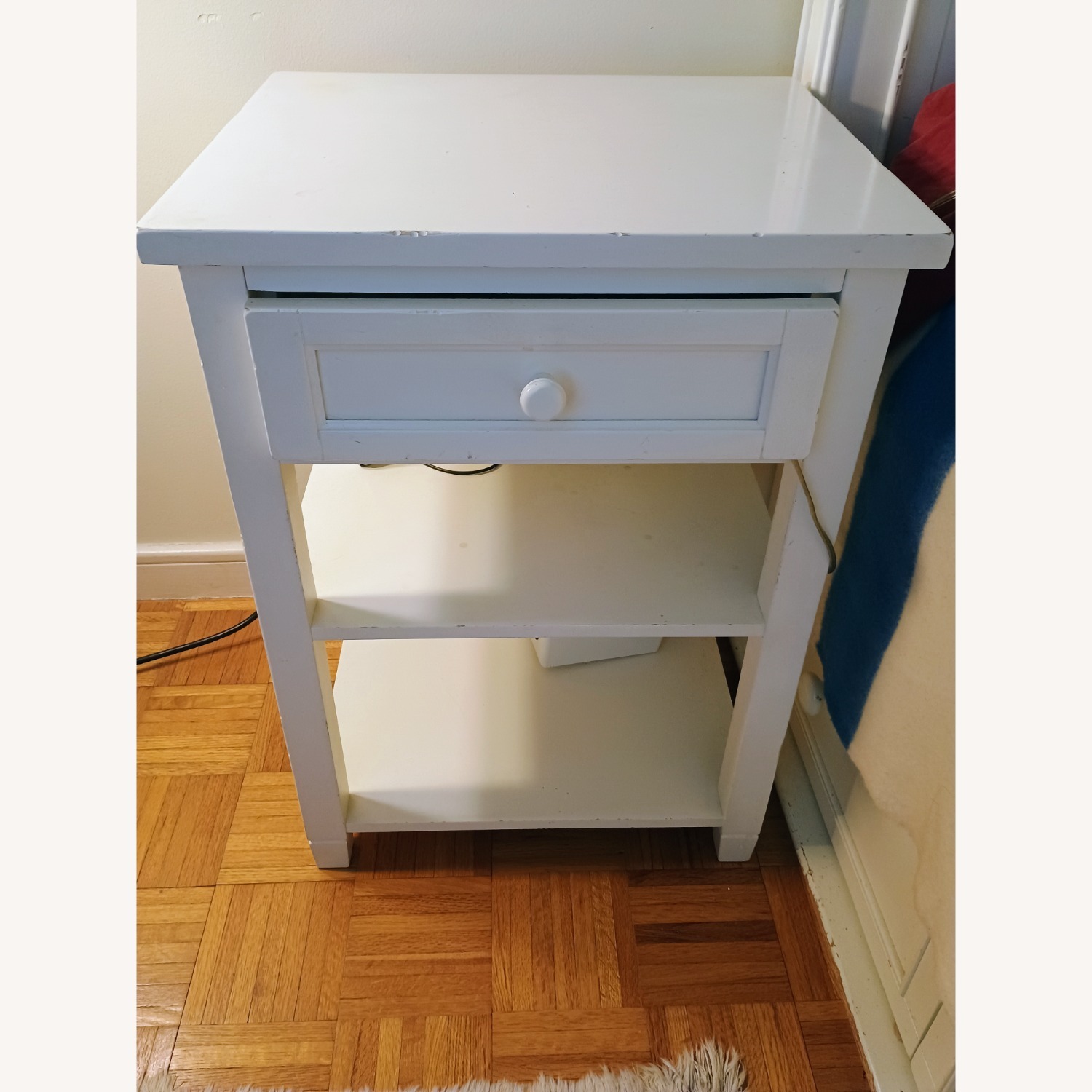 Pottery Barn Teen White Side smart Table - image-2