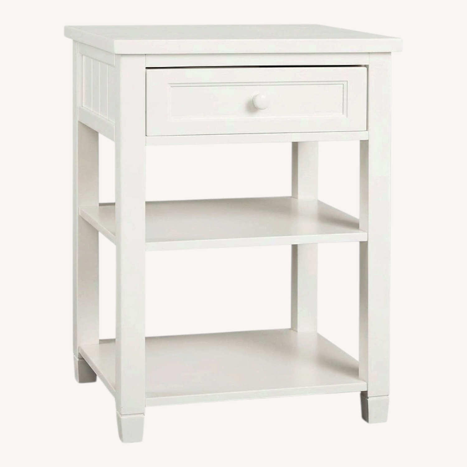 Pottery Barn Teen White Side smart Table - image-0