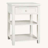Pottery Barn Teen White Side smart Table