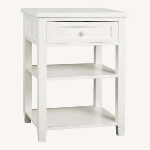 Used Pottery Barn Teen White Side smart Table for sale on AptDeco