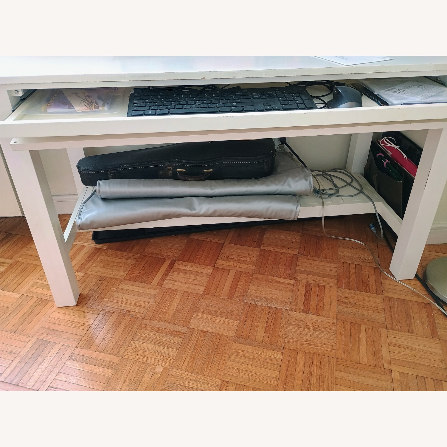 Pottery Barn Teen White Computer Desk - image-3