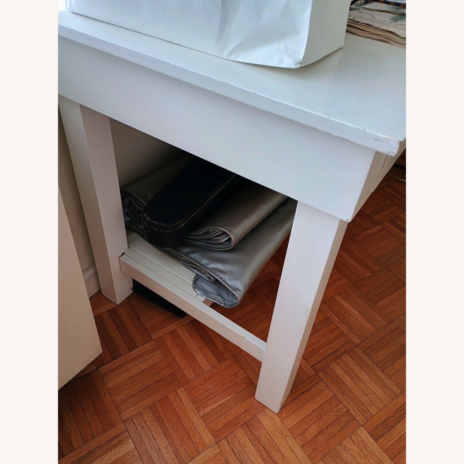 Pottery Barn Teen White Computer Desk - image-2