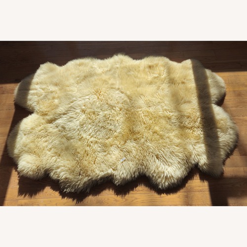 Used Bowron New Zealand Sheepskin Area Rug 4' x 6.5' for sale on AptDeco
