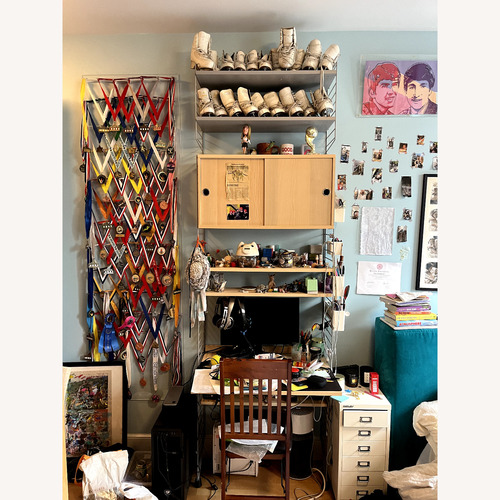 Used String Furniture Natural Wood Wall Unit for sale on AptDeco