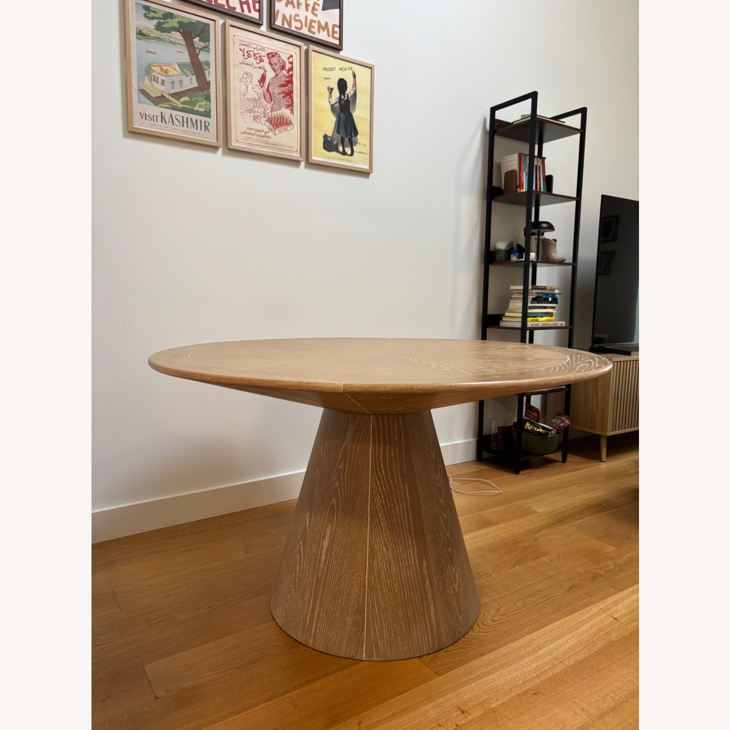 Crate & Barrel Palisades Natural Wood Dining Table - image-2