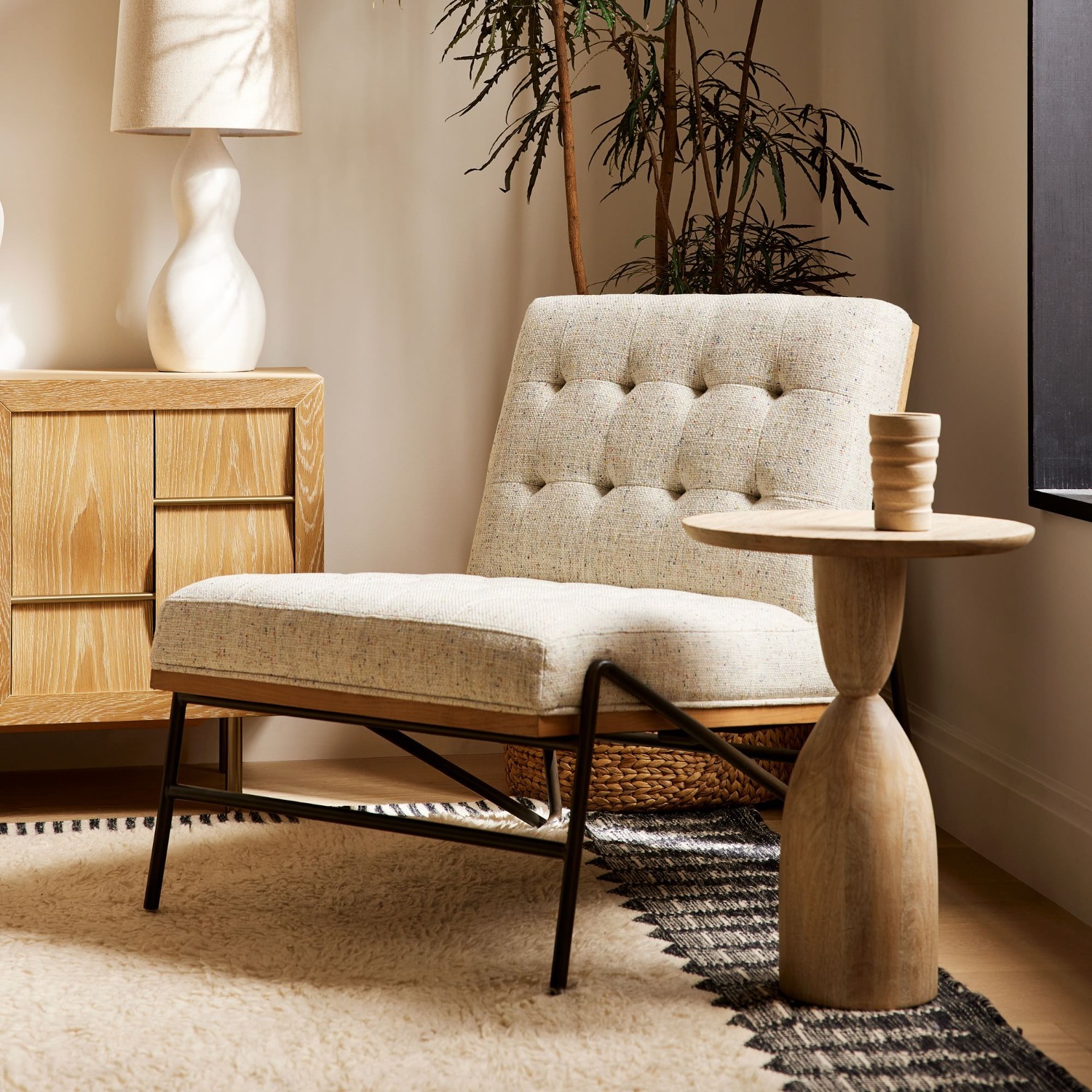 West Elm Angled Legs Chair - image-1