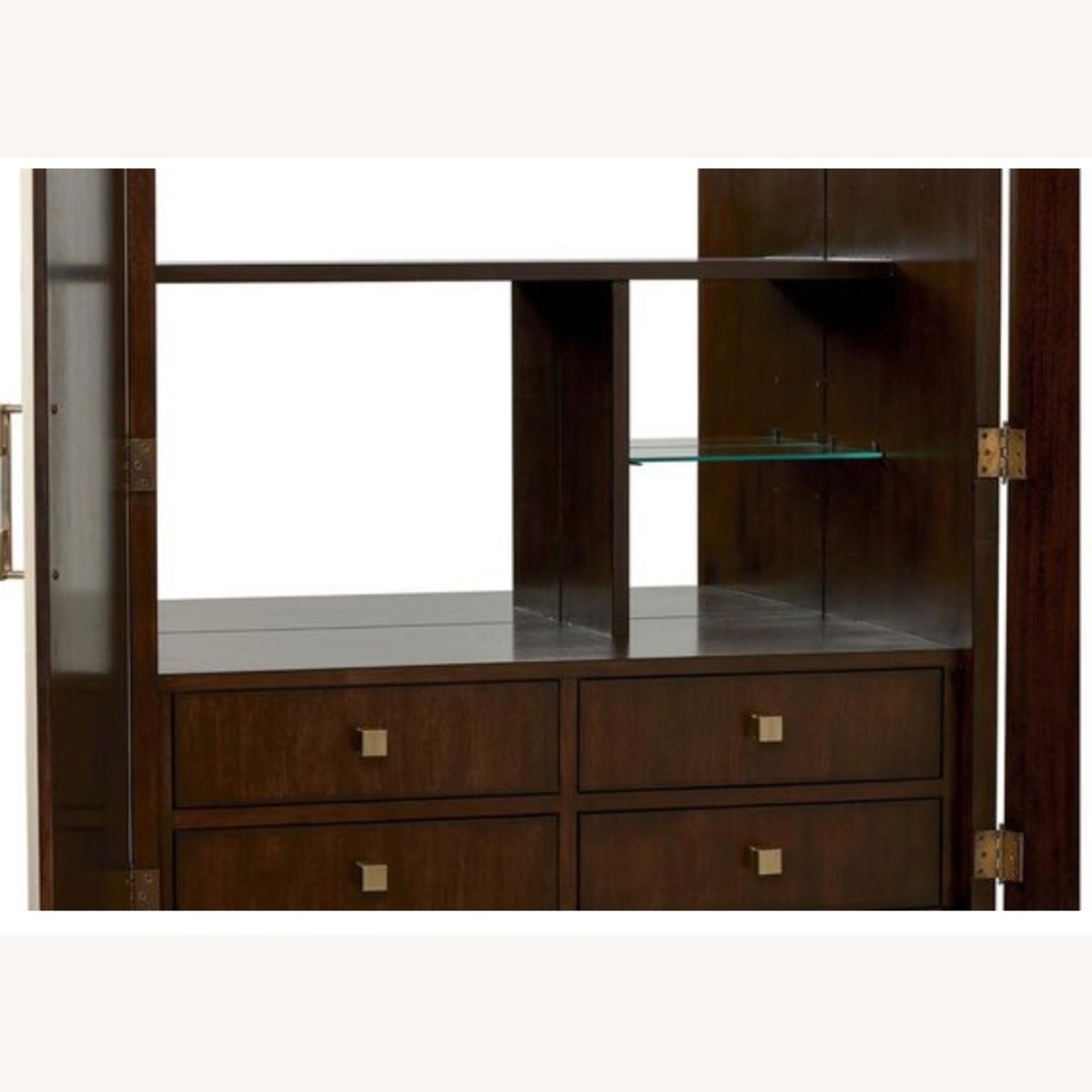 Ethan Allen Dark Brown Evansview Bar Cabinet - image-5