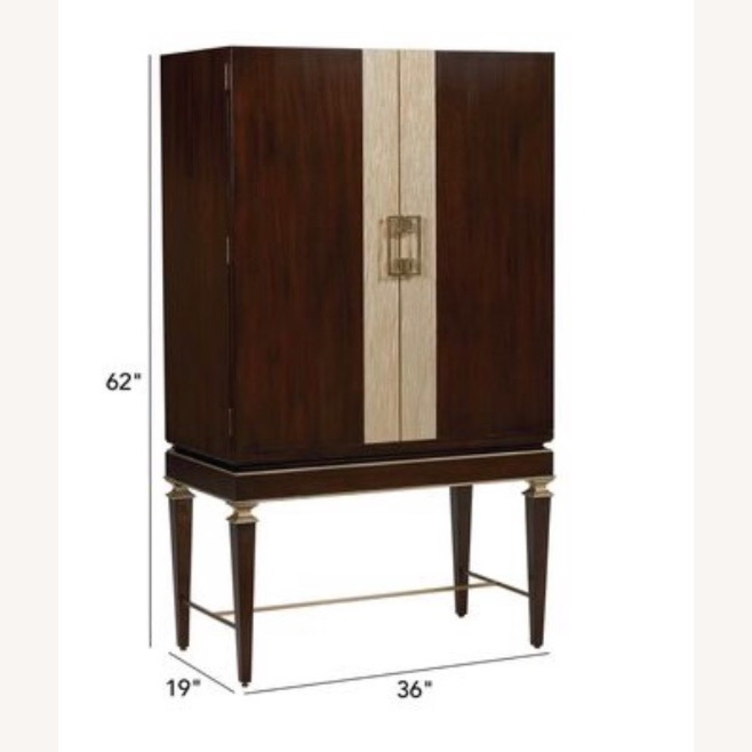 Ethan Allen Dark Brown Evansview Bar Cabinet - image-4