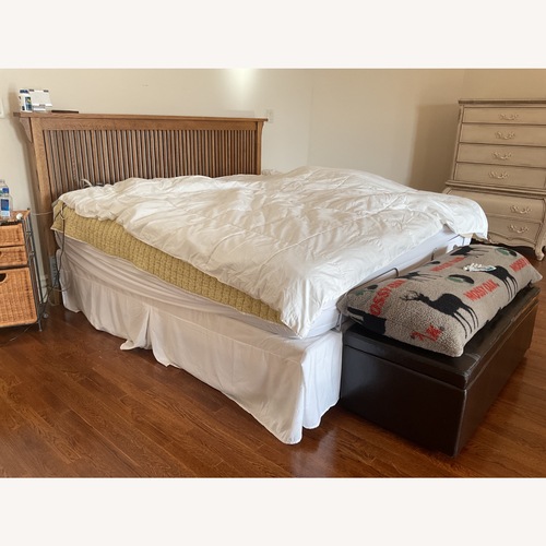 Used Natural King Bed for sale on AptDeco