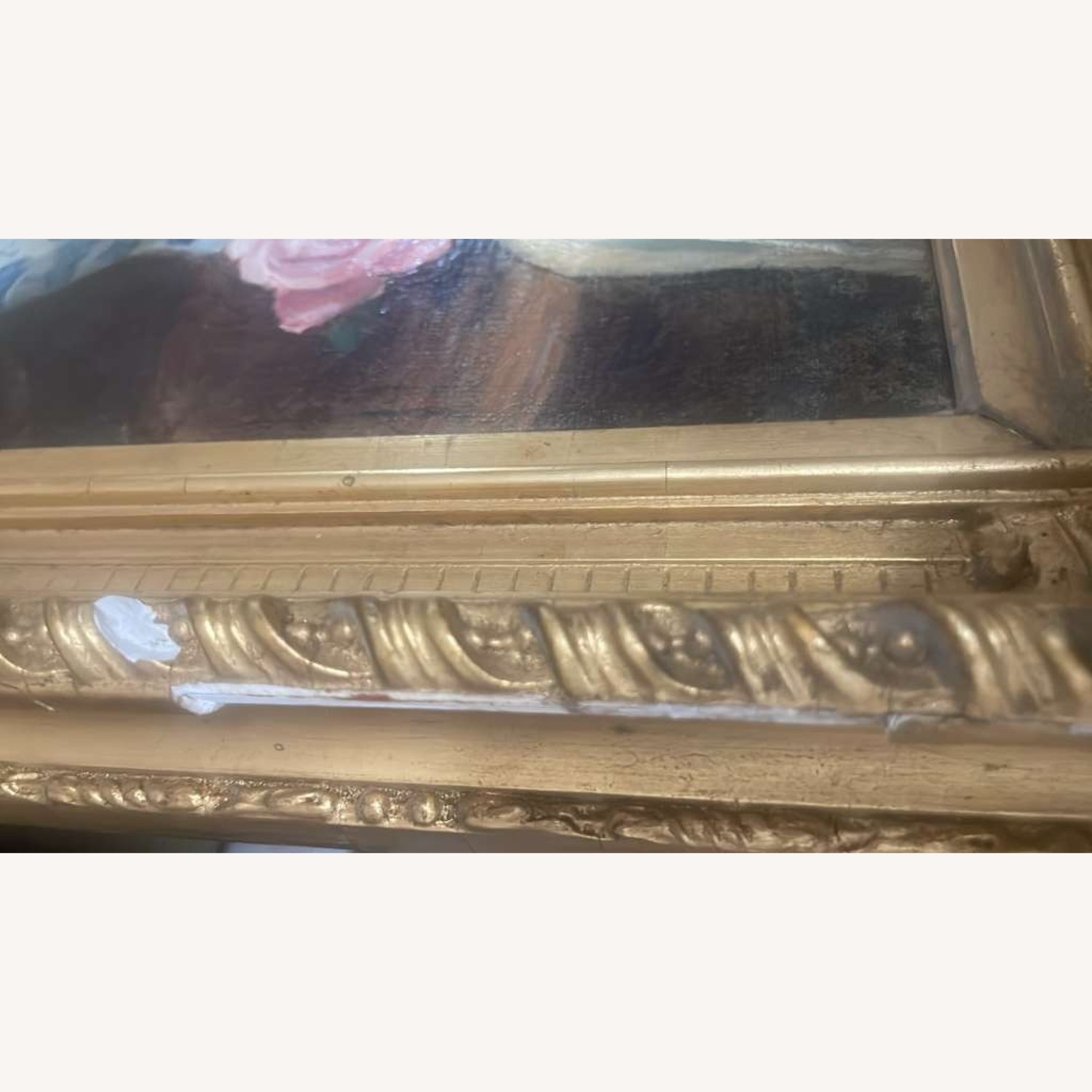 Large Vintage Framed Still Life Painting - image-4