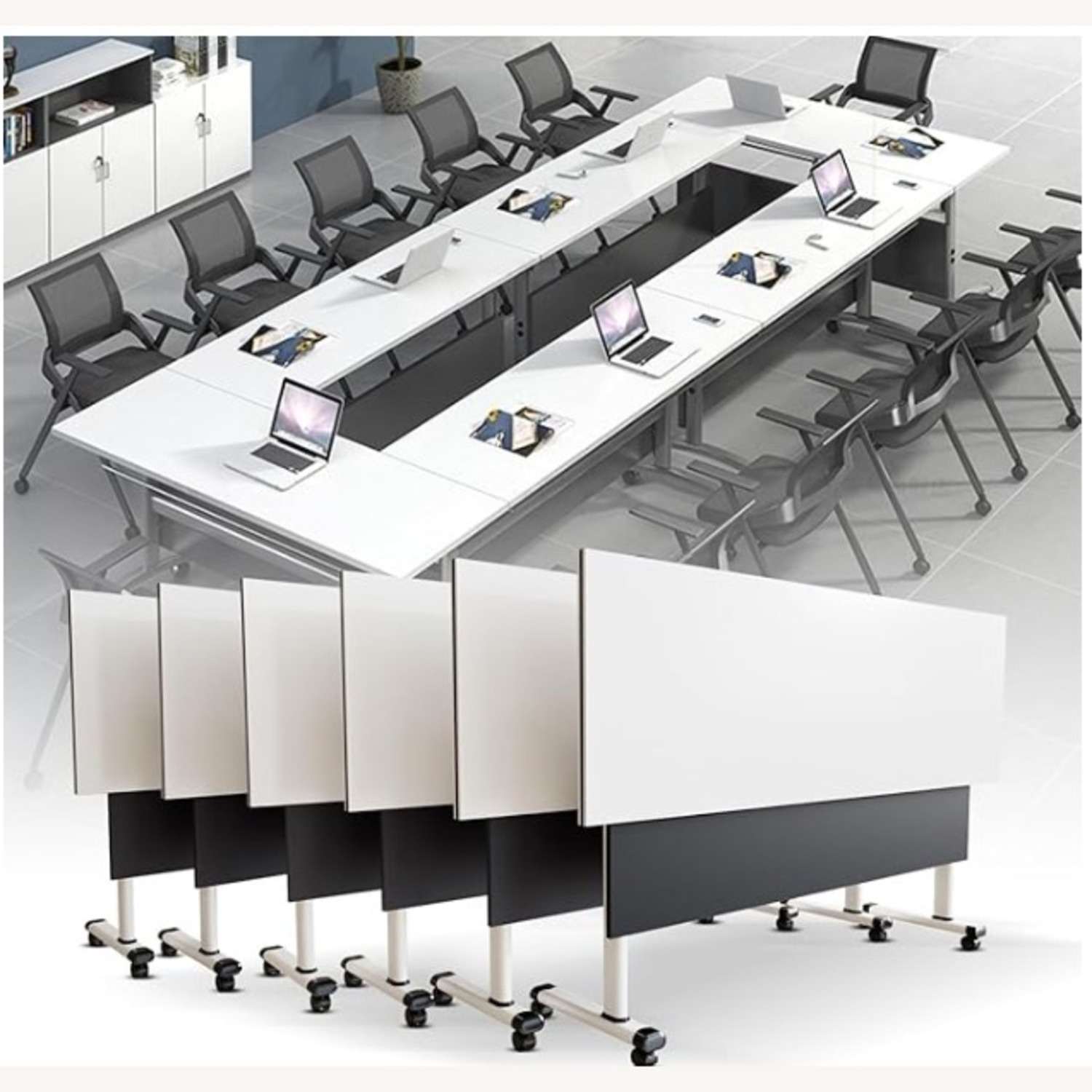Modern Folding Conference Table - image-7