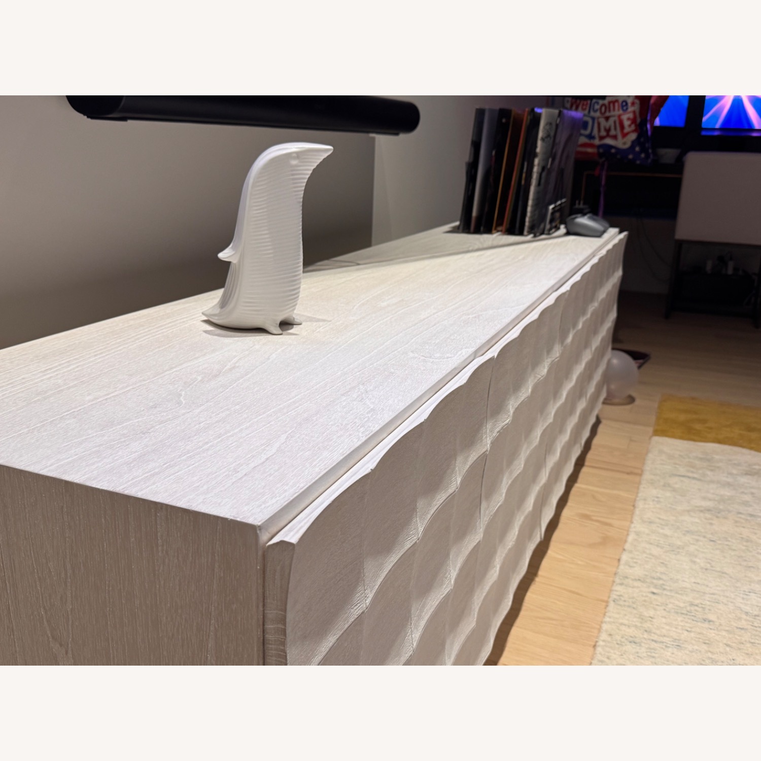 West Elm White Media Storage - image-2