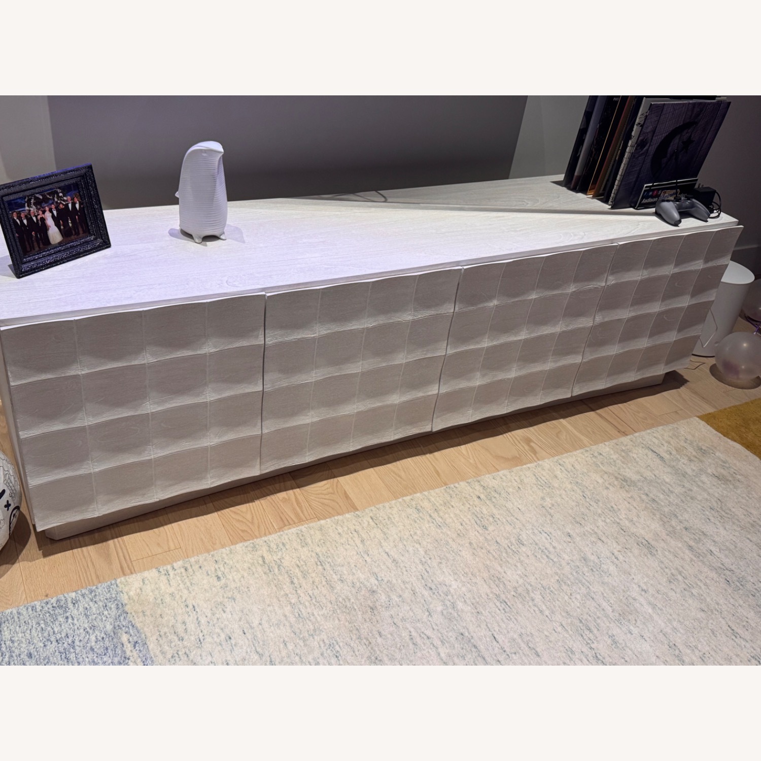 West Elm White Media Storage - image-1