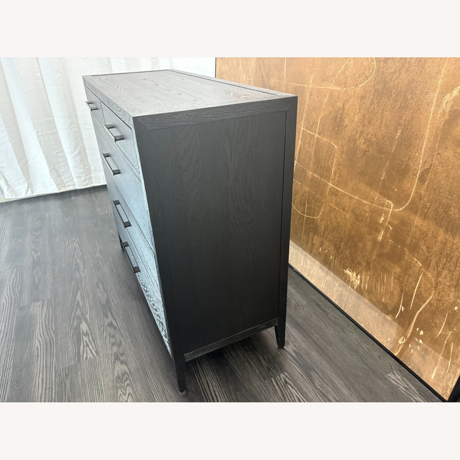 Restoration Hardware French Contemporary 5-Drawer Dresser Black Oak - image-15