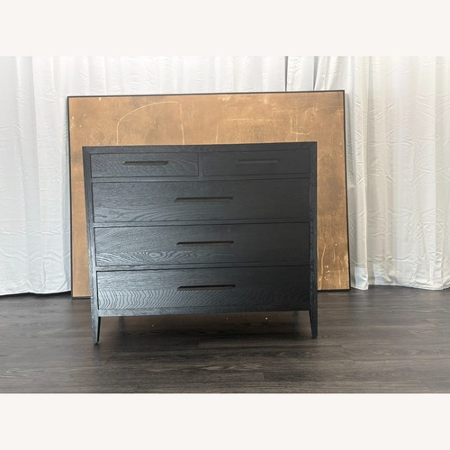 Used Restoration Hardware French Contemporary 5-Drawer Dresser Black Oak for sale on AptDeco
