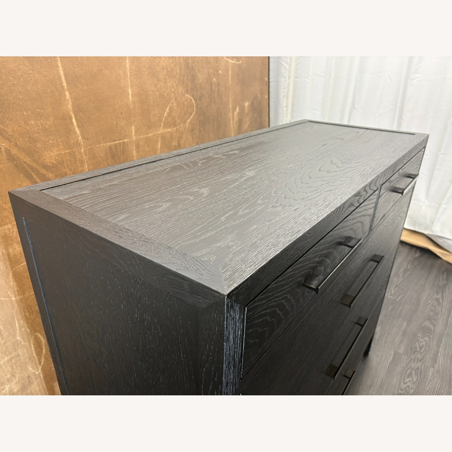 Restoration Hardware French Contemporary 5-Drawer Dresser Black Oak - image-3