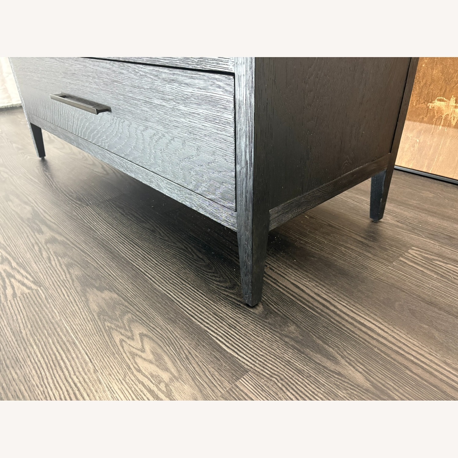 Restoration Hardware French Contemporary 5-Drawer Dresser Black Oak - image-5