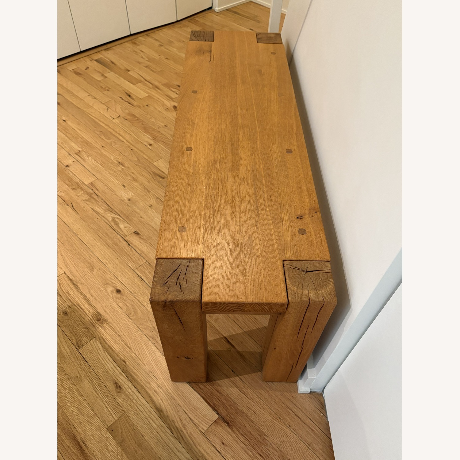 Crate & Barrel Big Sur Natural 48" Bench - image-3