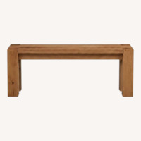 Crate & Barrel Big Sur Natural 48" Bench