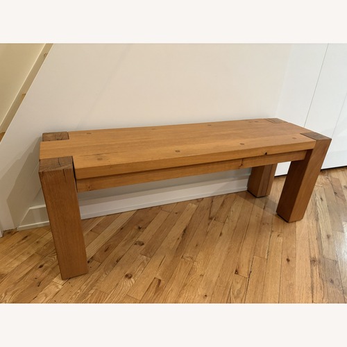 Used Crate & Barrel Big Sur Natural 48" Bench for sale on AptDeco