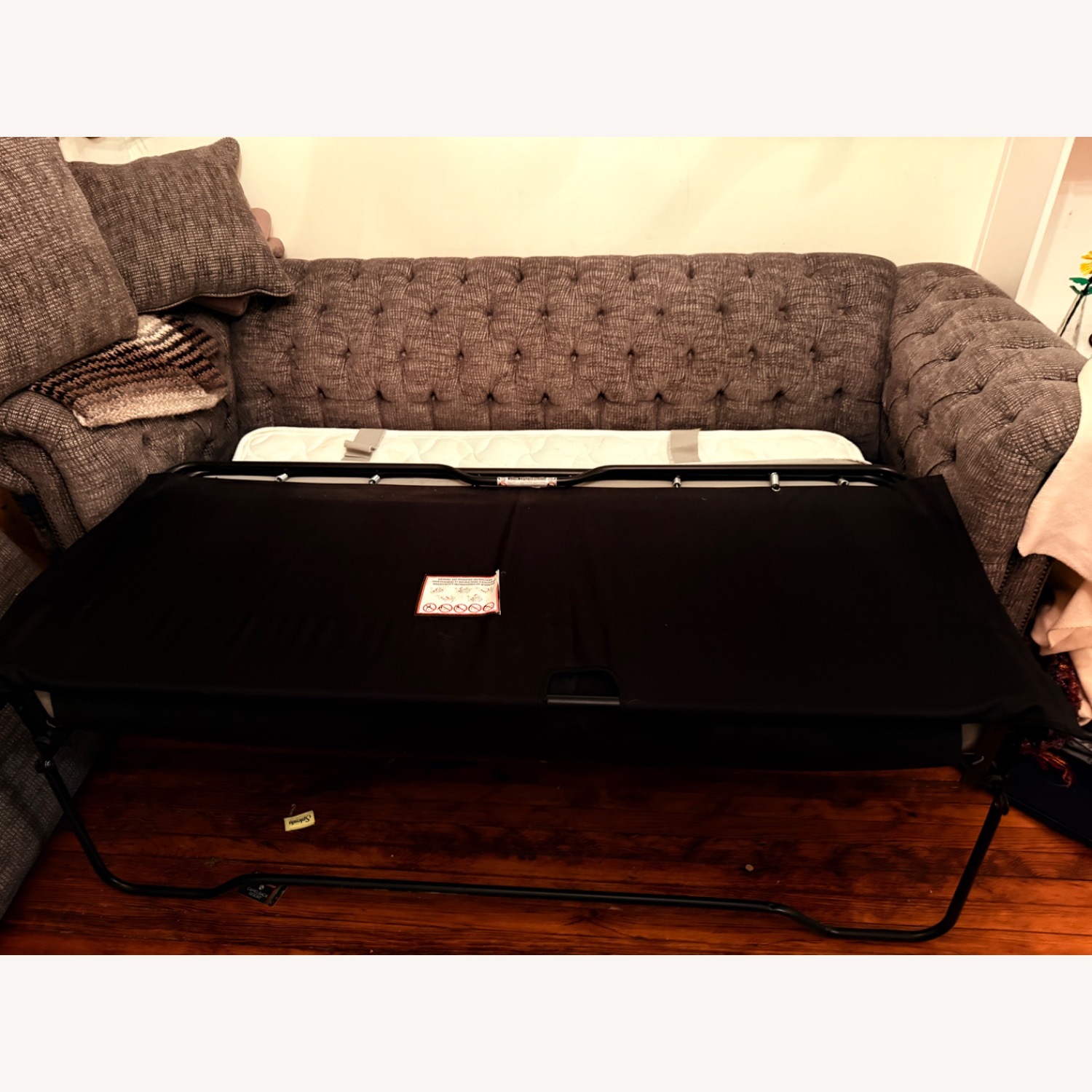 Bordeaux Light Gray Fabric Sleeper Sofa - image-2
