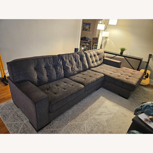 Used Ashley Furniture Chalcombe 2-Piece Sectional with Chaise  for sale on AptDeco