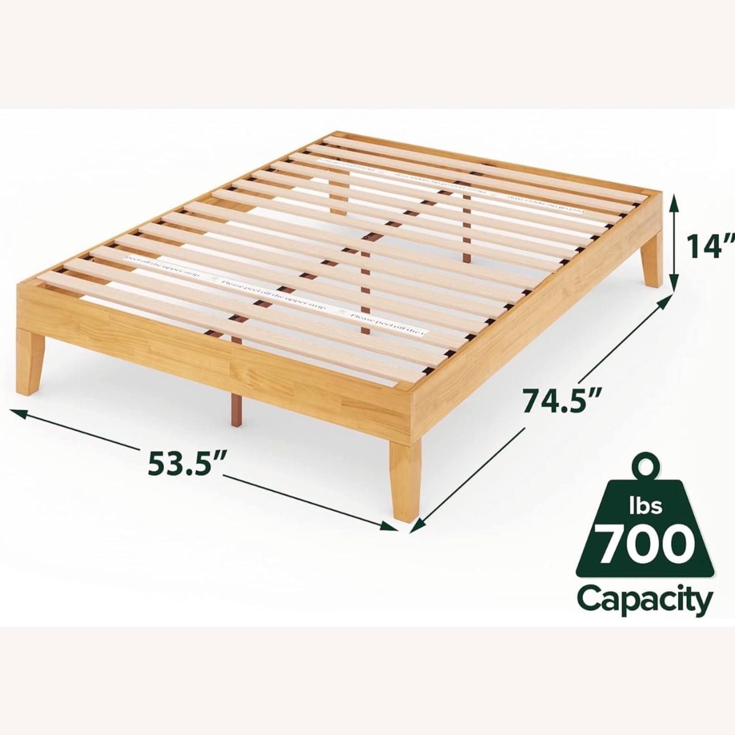 Zinus 12 Inch Deluxe Wood Platform Bed - image-6