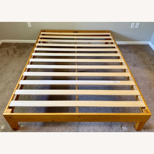Used Zinus 12 Inch Deluxe Wood Platform Bed for sale on AptDeco