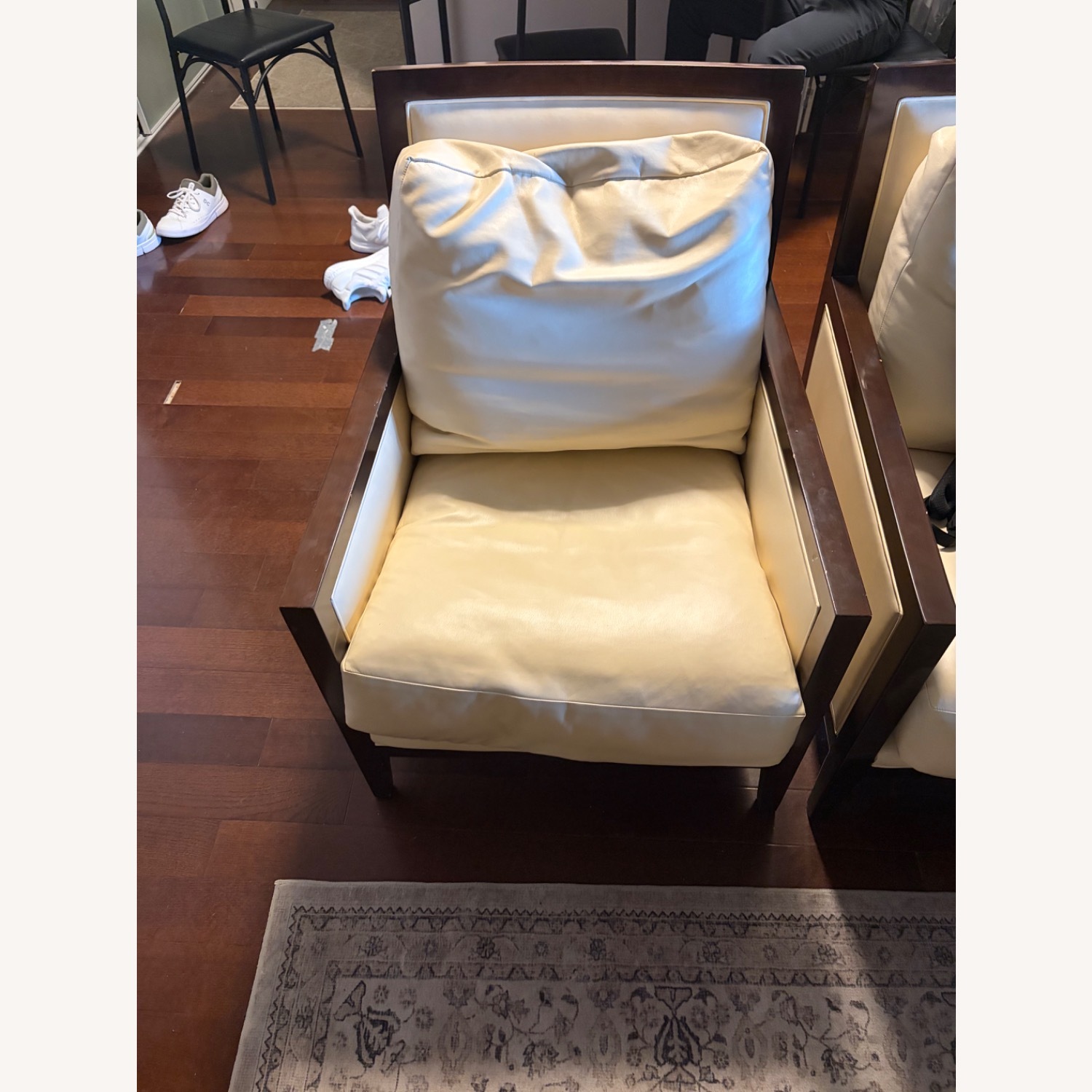 A Rudin Light Brown Leather Armchair - image-3