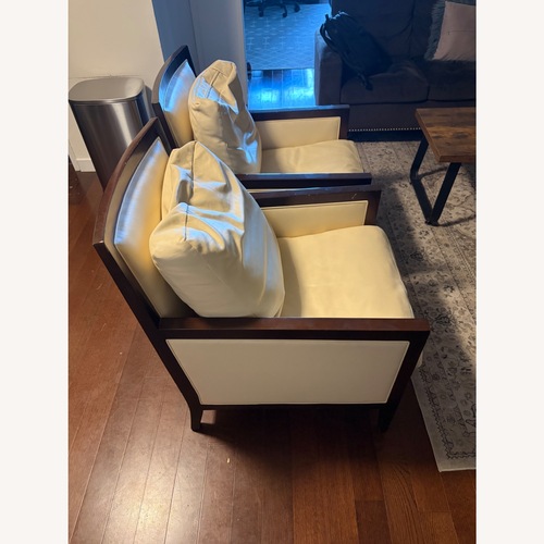 Used A Rudin Light Brown Leather Armchair for sale on AptDeco