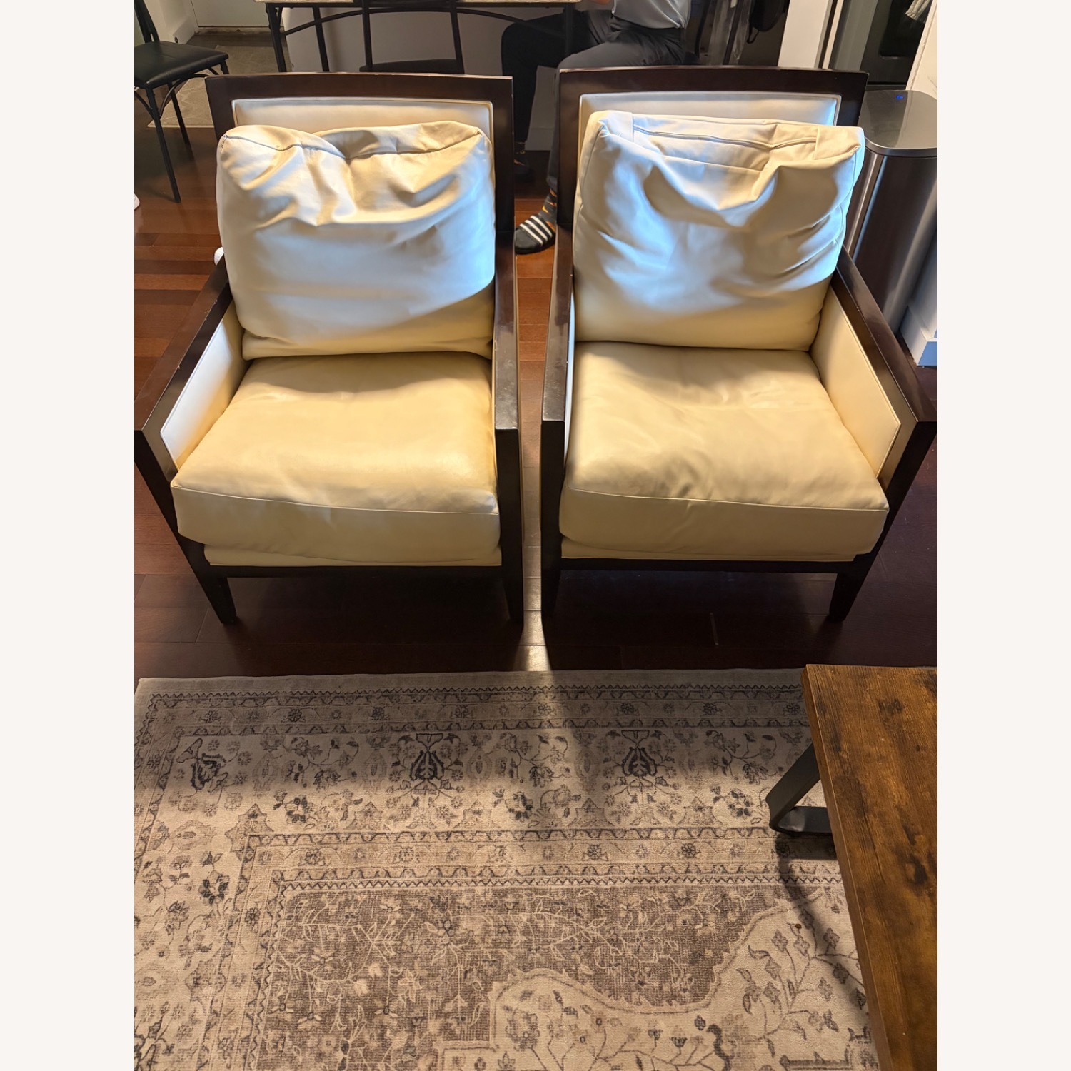 A Rudin Light Brown Leather Armchair - image-2