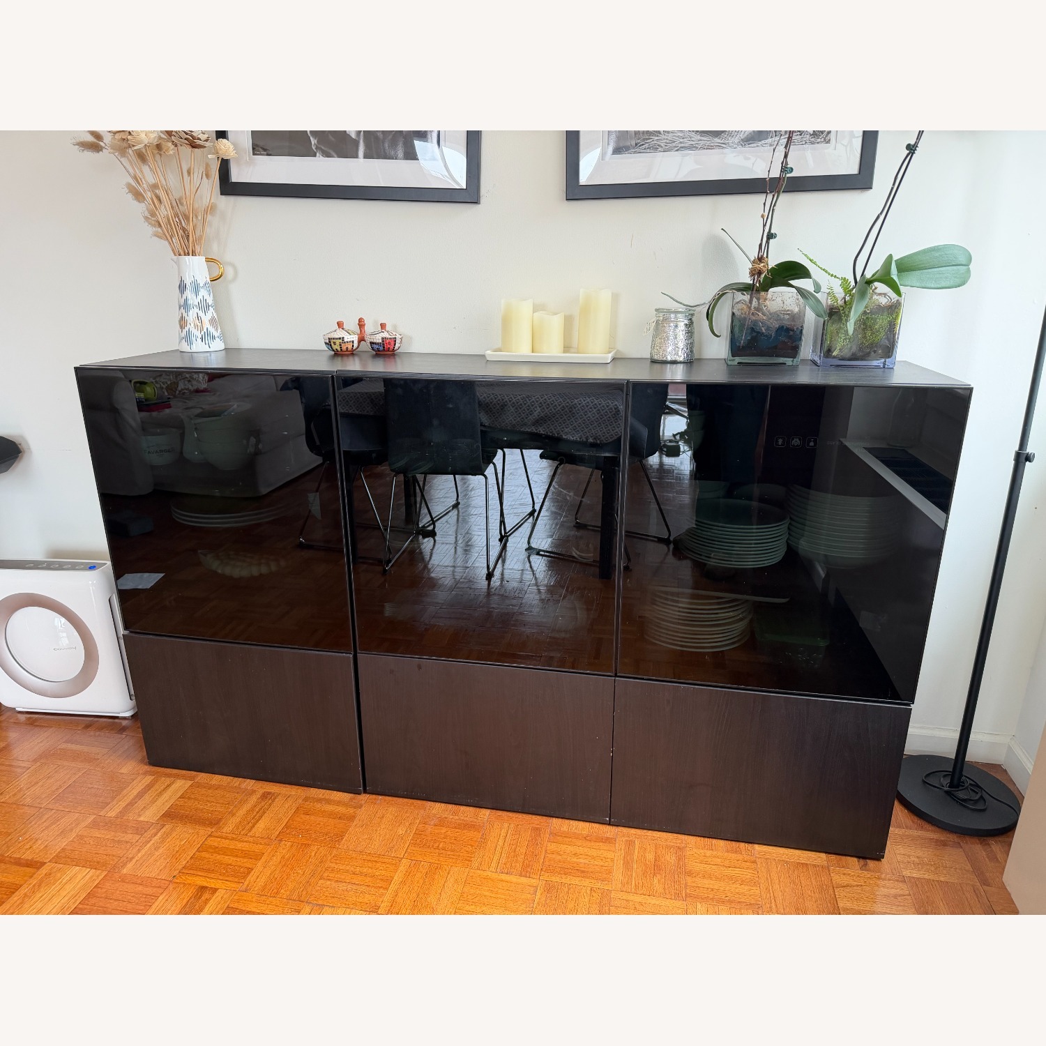 IKEA BESTA Black Sideboard - image-1