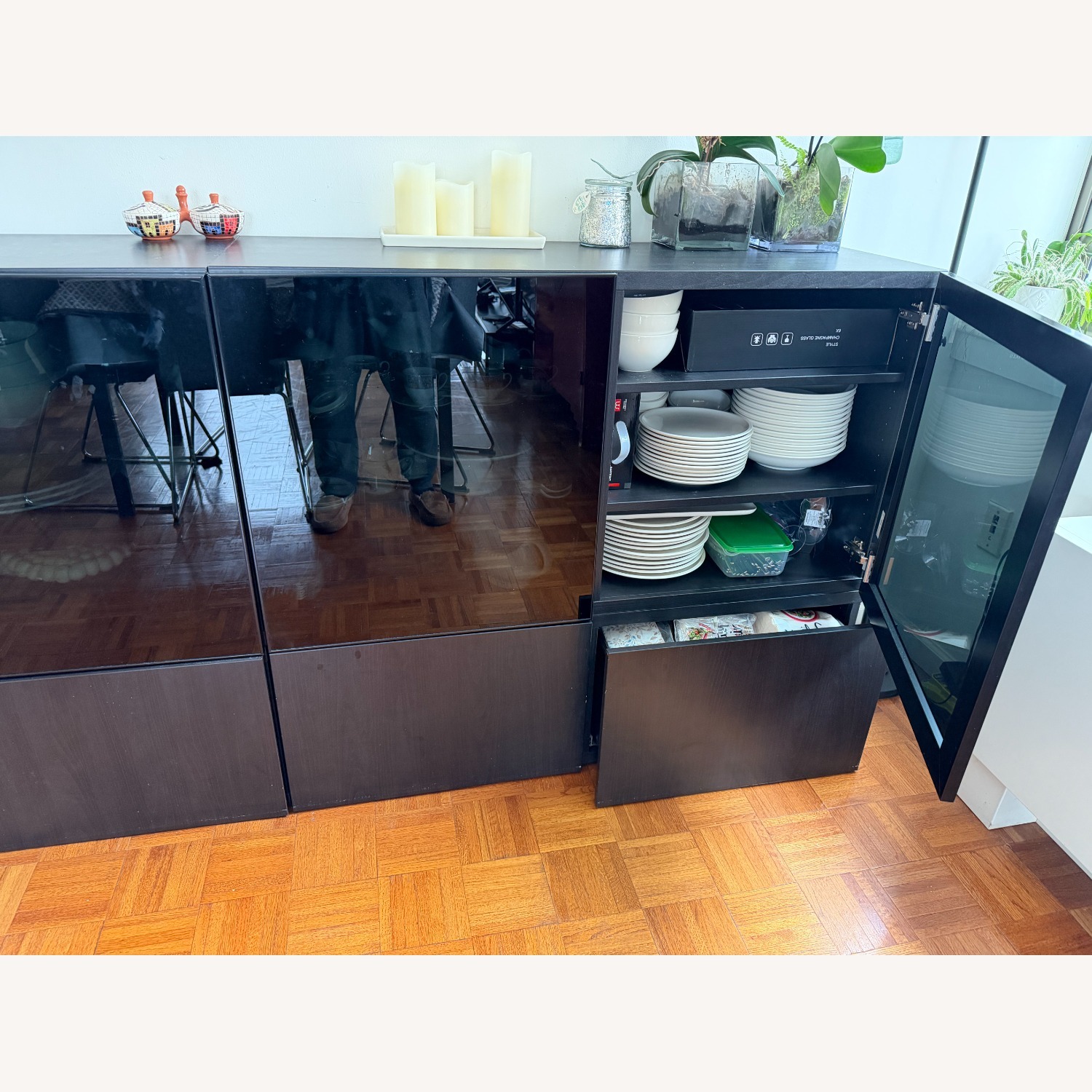 IKEA BESTA Black Sideboard - image-3
