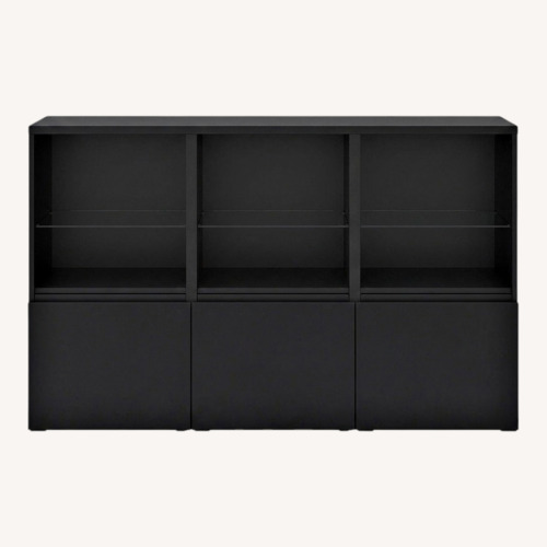 Used IKEA BESTA Black Sideboard for sale on AptDeco
