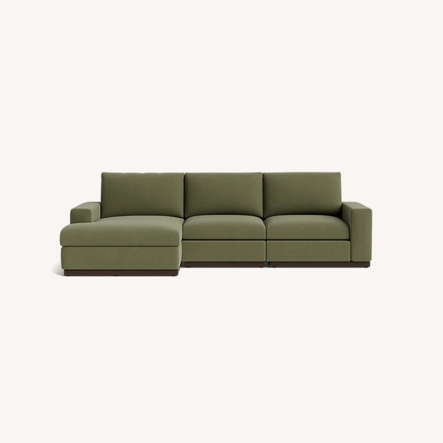 Joybird Holt Green Velvet 3+ Piece Sectional - image-6
