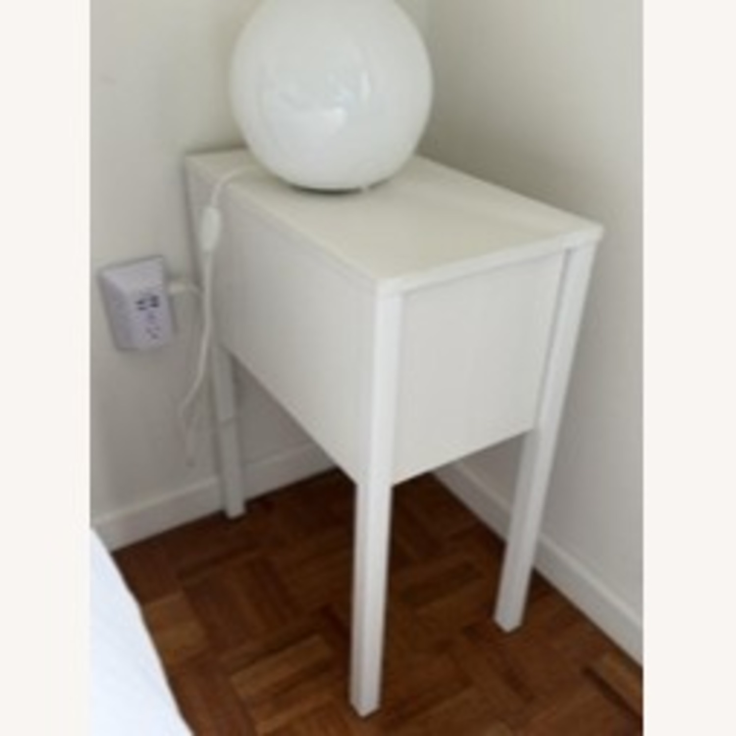 IKEA Nordly White Wood Queen Bed - image-3